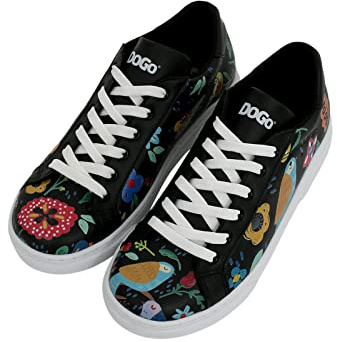 DOGO Vegane DamenAce Sneakers - Flowers & Birds 40