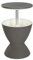 DRW Nevera camuflada en Mesa Auxiliar de Ratan Sintetico de 30 litros 200X100X75 cm Mesa y Cristal de 5 mm