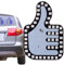 Signal de doigt pour voiture – Lumière de voiture – Cool Multifonctionnel Décoratif Alimenté par USB Finger Sign pour Voiture LED Gadgets et Accessoires Dudok