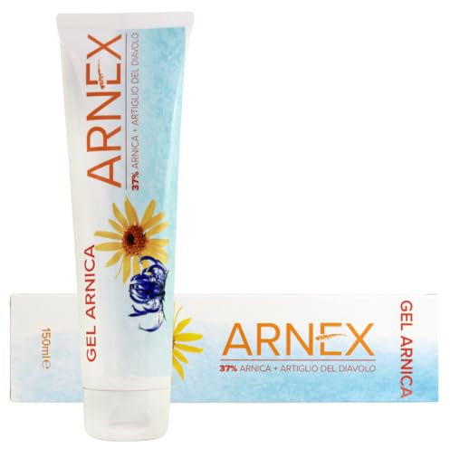 Arnica con Artiglio del Diavolo Forte ARNEX (150ml) Crema Gel Forte ad Azione Rapida per Massaggi a Muscoli e Articolazioni, Azione Antinfiammatoria, per Cavalli ad uso umano, Prodotta in Italia