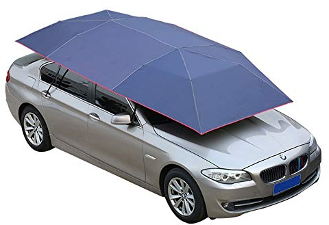 CCYENG Halbautomatischer Carport Automatische Autozeltabdeckung Outdoor Tragbarer beweglicher Carport Gefaltete Autos Schutz Sonnenschutz Anti-Diebstahl Camping