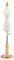 Schaufensterpuppe Schaufensterposition Körper Frau 1/4 Schaufensterpuppen Körper Torso, 16,1-22,8 Zoll Höhe Adjuatble Dressmaker Dummy mit Grundständer zum Nähen Puppen-Displaystil 2