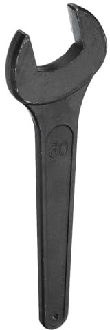 sourcing map Single Open Ended Spanner Wrench, 60mm, Thicken Carbon Steel Open End Wrench Tool for Automotive Repair and Furniture Assembly, Black