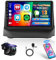 Hikity 2+64GB Android Radio para Ford Fiesta 2009-2017 Soporta Wireless CarPlay Android Auto, 9 Pulgadas Pantalla Táctil Estéreo Bluetooth Radio con WiFi GPS EQ FM/RDS SWC Cámara de Visión Trasera