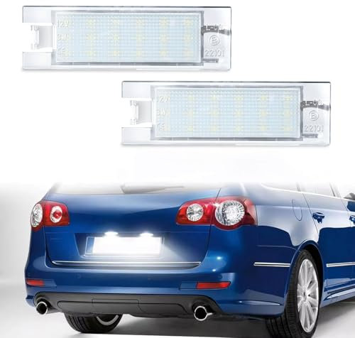 MOTORHOOK LED-Kennzeichenbeleuchtung mit E-Prüfzeichen, kompatibel mit -Modellen wie Corsa D, Insignia, Meriva B, Adam, Astra J und Astra G 7K