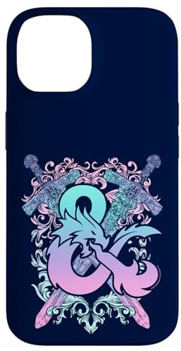 Dungeons & Dragons Ampersand Pastel Neon Logo Case for iPhone 14