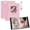 Lanpn Baby Fotoalbum 10x15 100 Fotos 2 Pack, Leinen Babyalbum Einstecken Foto album, Mini Photo Album Einsteckalbum, Neugeborenen Kinder Kinderalbum Fotobuch, für 1. Geburtstag Mädchen Junge, Rosa