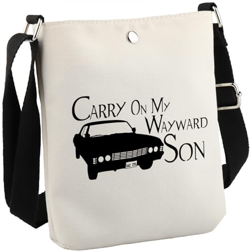 Kosmetiktasche mit Aufschrift Carry On My Way Son von TV-Show, für Fans, Carry on Cb Eu, M, Modern