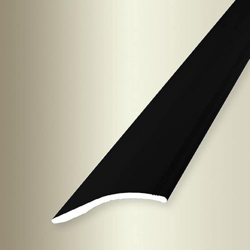 PROVISTON - Anpassungsprofil - Breite: 40 mm - Höhe: 0-18 mm - Länge: 1000 mm - Aluminium Pulverbeschichtet - Rampe - Schwarz - Selbstklebend
