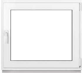 Framex Ventana de Plástico Blanco Ancho x Alto: 120 x 100 cm (1200 x 1000 mm) Doble Acristalamiento (32 mm), Giratorio Inclinación DIN derecha