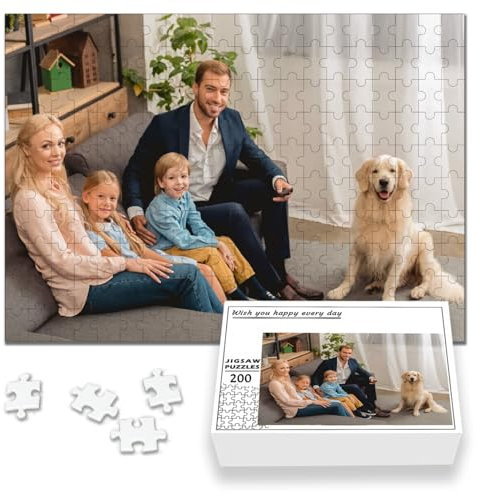 Personalisiertes Puzzle mit eigenem Foto - Individuell Gestaltbar, Hochwertige Fotopuzzle für Familienaktivitäten & Geschenke, Ideal für Kinder & Kreativliebhaber