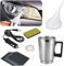 MILIWAN Kit Rénovation Phares Voiture - Renovateur Phare Voiture avec Coupe d'atomisation, papiers abrasifs pour Les phares oxydés, embués et Jaunes