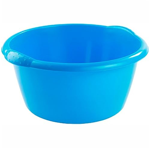 Tradineur - Cubo, Barreño, Tina Multiusos - Fabricado en Plástico - Producto y Utensilio de Limpieza - Forma Redonda - Capacidad de 50 litros - Ø 60 x 29 cm - Color Aleatorio