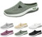 Laquieio Sandali Donna,Ciabatte Ortopediche Donna Estive Pantofole Antiscivolo Chiuse Scarpe con Plantare Estraibile Morbido Traspiranti Sneakers Leggere Casa Comode (verde,36)
