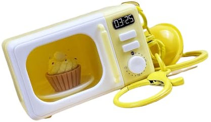 Press Button Activated Talking Oven Phone Strap For Children Educational Toy With Opening Door Design And Warm Glowing Pretend Play Kitchen Phone Pendants