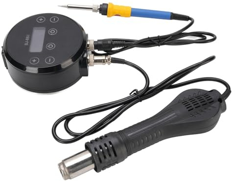 Fdit Digitalanzeige, Magnetischer Induktions-Schlafmodus-Lötkolben-Stationssatz für die Reparatur von Leiterplatten (EU-Stecker 220V)
