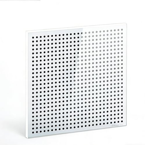 Camera Vision Calibration Board, 4 Inch Microscope Lens Test Chart, Lens Calibration Chart, Accuracy ±1.0um, Black Polka Dot Pattern, for Industrial Inspection.