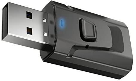 Jeffergarden USB BT 5.0 Receiver Transmitter Dual Mode Car Music Adapter, 4 in 1 Plug and Play AUX Adapter with Stable Transmission for Car Home TV Speakers