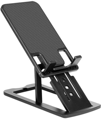 HOUDERCO Adjustable Angle Mobile Phone Stand for Tablet and Mobile Phone with Strong Support and Anti-drop Feature for Watching Tv Shows Or Desktop Use
