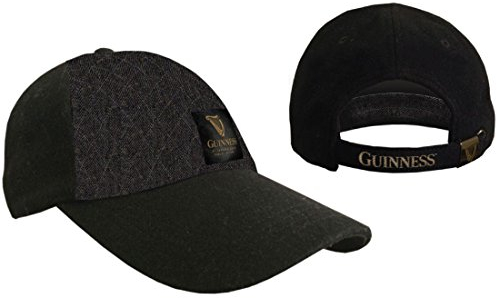 Guinness Official Merchandise Guinness Geprägter Tweed-Basisball, Einheitsgröße, Schwarz
