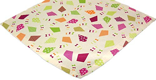 Hossner Heimtex GmbH Tischdecke Herbst 85x85 cm Mitteldecke Decke Drachen Druck Bunt Tischdekoration quadratisch (Mitteldecke 85x85 cm)