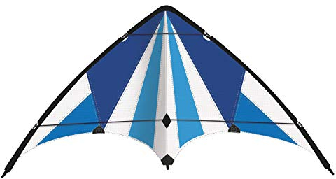 Paul Günther 1083 - Cerf-Volant de Sport Blue Loop 130, cerf-Volant pour débutants, Voile en Polyester Ripstop résistant aux déchirures, tiges Robustes en Fibre de Verre