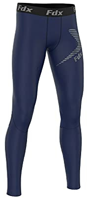 FDX Men's Compression Leggings All SeasonBase Layer Armour Tights | Stay supported through every workout with lightweight compression, quick-dry fabric and breathable comfort