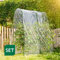Tomatengewächshaus als Folientunnel-Set 2x2m / transparente Überdachung mit Bögen+Folie
