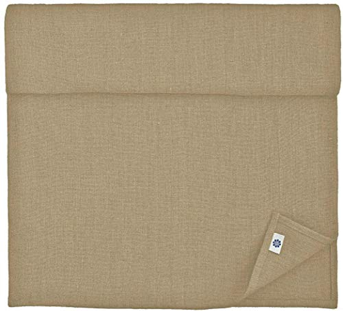 Linen & Cotton Tischläufer Stoff Tischband Tischdeko Hygge 100% Leinen, Beige (40 x 130 cm) Klein Rechteckig Läufer Tisch Couchtisch für Home Küche Abendessen Brunch Weihnachten