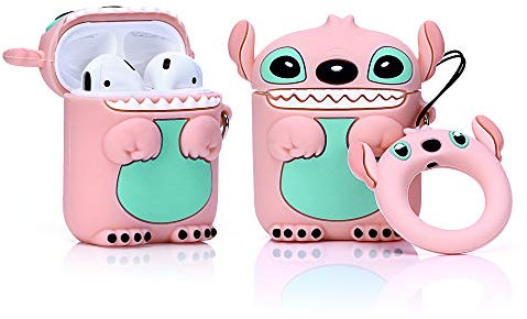 ZAHIUS Silikon Hülle Kompatibel mit Airpods 1 & 2 Case Cover Lustige Abdeckung [DSN 3D-Animationsserie] (Angel)