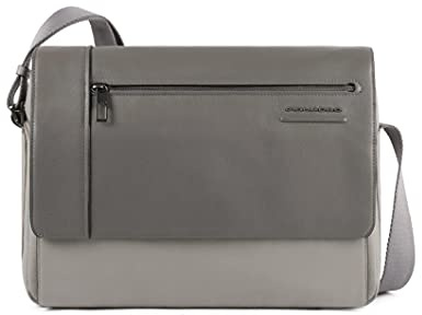 PIQUADRO Akron Messenger pelle 38 cm scomparto Laptop