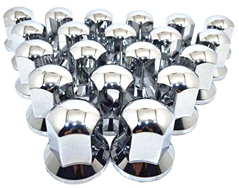 Easy Link 1000 x 32 mm Radkappen Radmutterkappen Chrom Kunststoff SW32 LKW Anhänger