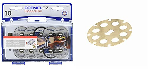 Dremel SC690 Juego de Accesorios de Corte EZ SpeedClic para Herramientas Rotatorias + SC544 - Disco de Corte para Madera, Accesorio para Herramientas Rotatorias, Diámetro de 38mm