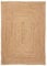 carpetfine Juteteppich Nele Beige handgewebt aus Jute 240x340 cm | Moderner Naturfaserteppich im Boho Style für Wohnzimmer, Küche und im Flur