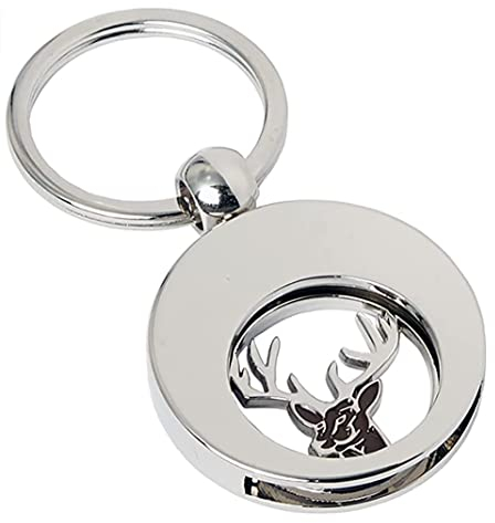 Porte-clés de qualité avec jeton de chariot, Hirsch