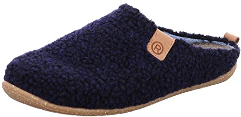 Rohde Damen Hausschuh kuschelige Pantoffel Rivoli-D 6865, Größe:42 EU, Farbe:Blau
