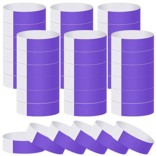 ASTARON Eintrittsbänder 200 Stück, Einlassbänder für Events, Wasserdichte Festival Handgelenkband, Lila Event Handgelenkband Party Handgelenkband für Event-Clubs Leichte Konzert-Handgelenkband