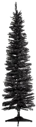Samuel ALEXANDER 6ft (180cm) Black Pencil Pine Christmas Tree with 321 Tips