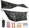 Onewind Camouflage-Campingplane, 3,6 x 3 m, leichte wasserdichte Hängematte, Regenplane für Tarnung, Camping, Armee, Militär, Bushcraft, einfach aufzubauen mit Heringen und Abspannleinen, Camouflage