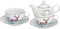 Tea for One - Porzellan Tee & Kaffee Set - 3 in Eins - Merry Christmas mit Hirsch