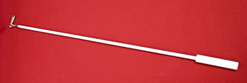 Generic Vorhangstange, Pulley Rod, Weiß, Metall, 75 cm, glänzend, Metall (unbeschichtet), Wandmontage