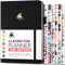 Clever Fox Planer 2. Ausgabe: Farbenfroher Wochen- und Monatsplaner, Zeitmanagement- und Produktivitäts-Organizer, undatiert, A5 (schwarz)