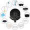 Air Fryer Accessories (8 Inch Round Pan) for Tower Chefman Ninja Philips AirFryer,13 pcs Deluxe Air Fryer Accessory Set Suitable for 4.2L~6LTower Airfryers,No-BPA Dishwasher Safe Nonstick