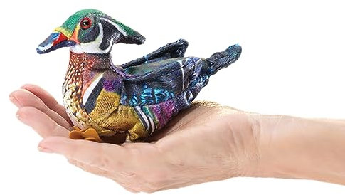 Mini Ente/Mini Wood Duck 8006 Folkmanis Fingerpuppe