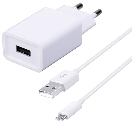 ZLONXUN Cargador USB y Cable para Xiaomi redmi 12C,9A,A2,9C,A1,S2,7A,6A,6,A2 Lite,10A,Note 5.(1.5M Micro USB Cable)