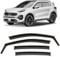 CLIM ART Windabweiser für/kompatible mit Kia Sportage SUV Zubehör 2016-2022 QL - Integrierte Regenabweiser - Autofenster Regenschutz - Windabweiser Autofenster - Einfache Montage - Garantie 4 Set