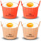 Air Fryer Egg Poachers – Premium Food-Grade Silicone Mould Cups/Ramekins – Easy Release Nonstick Bakeware Set, 4-Pack for Eggs, Muffins, Cupcakes, Puddings, Tarts, Custards, and More!
