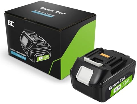 Green Cell Akku 18V 5Ah Li-Ion für Makita LXT Elektrowerkzeuge — Hochwertiger Ersatz, LED-Anzeige, Optimierte Leistung