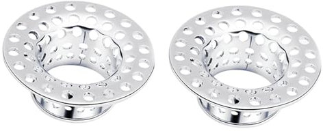 2Pcs Kupfer 18mm Tunnel, Ohr Piercing Silber Hohles Muster Piercing Set