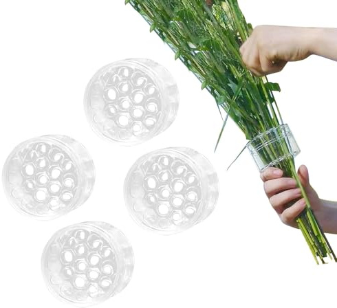 Exsbtay 4 Stücke Spiral Ikebana Stem Holder, Bouquet Twister, Ikebana Stielhalter DIY Für Blumen, Spiral Ikebana Stielhalter, Blumengesteck Hanataba Blumenhalter
